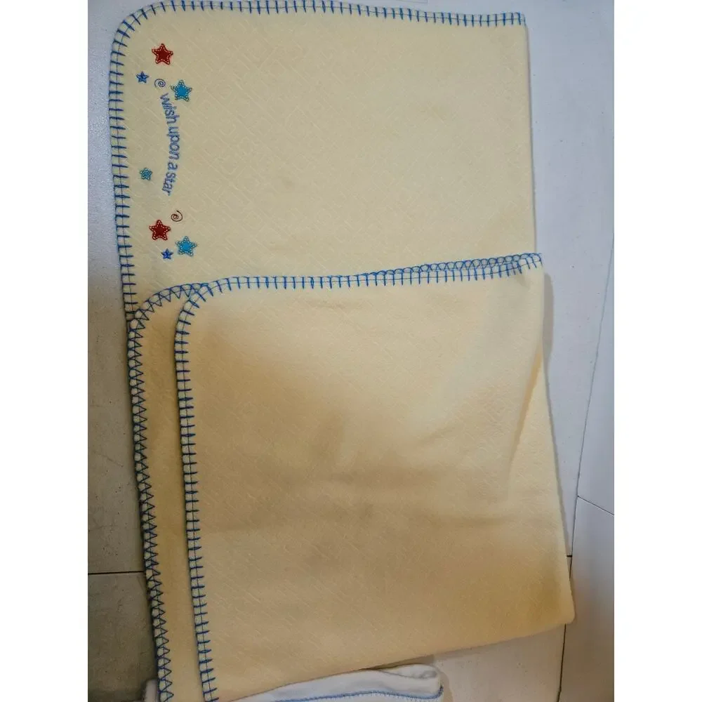 Vintage bundle of 3 baby blankets baby boy bedding receiving blankets